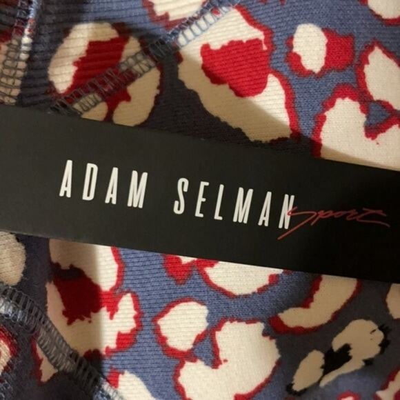 Adam Selman Cropped blue and red leopard Sweatshirt - Picture 2 of 6